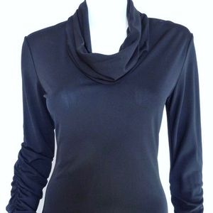 Herve Leger Vintage Black Rayon Dress Sz 2/4